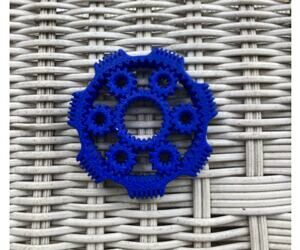 3D Printed Textured Gear Fidget Spinner